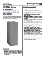 Fournaise électrique Kelvinator GB6VMAX specifications
